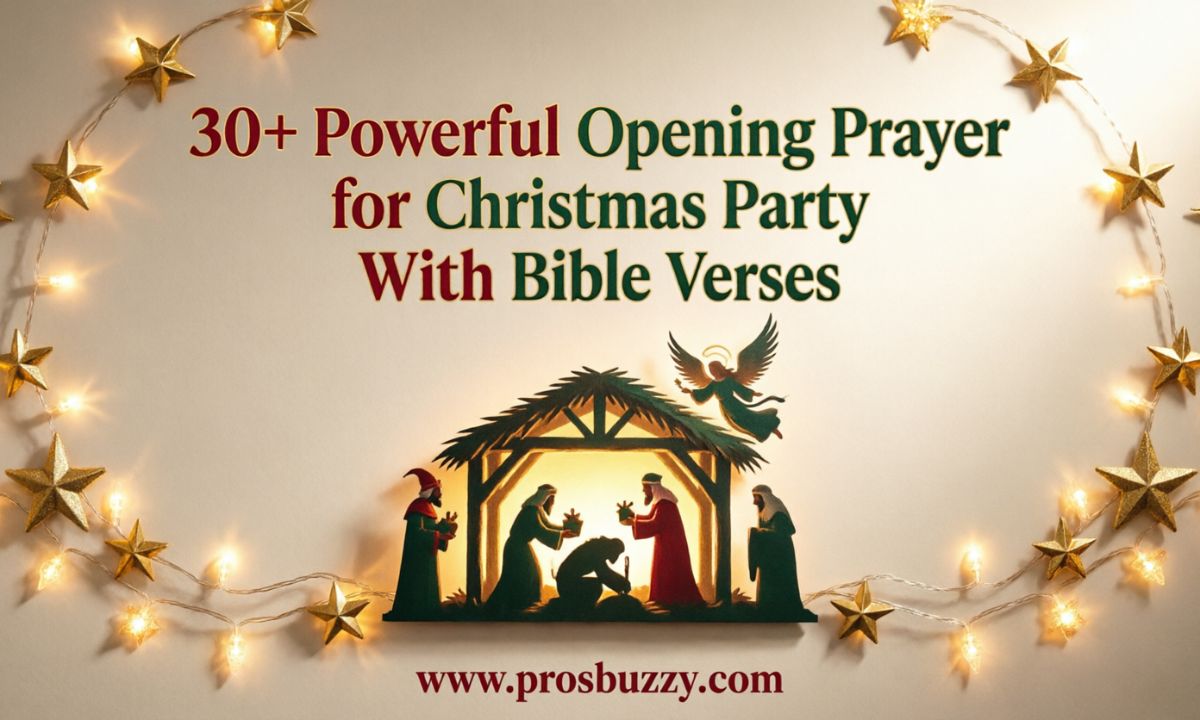 30+ Powerful Opening Prayer for Christmas Party With Bible Verses