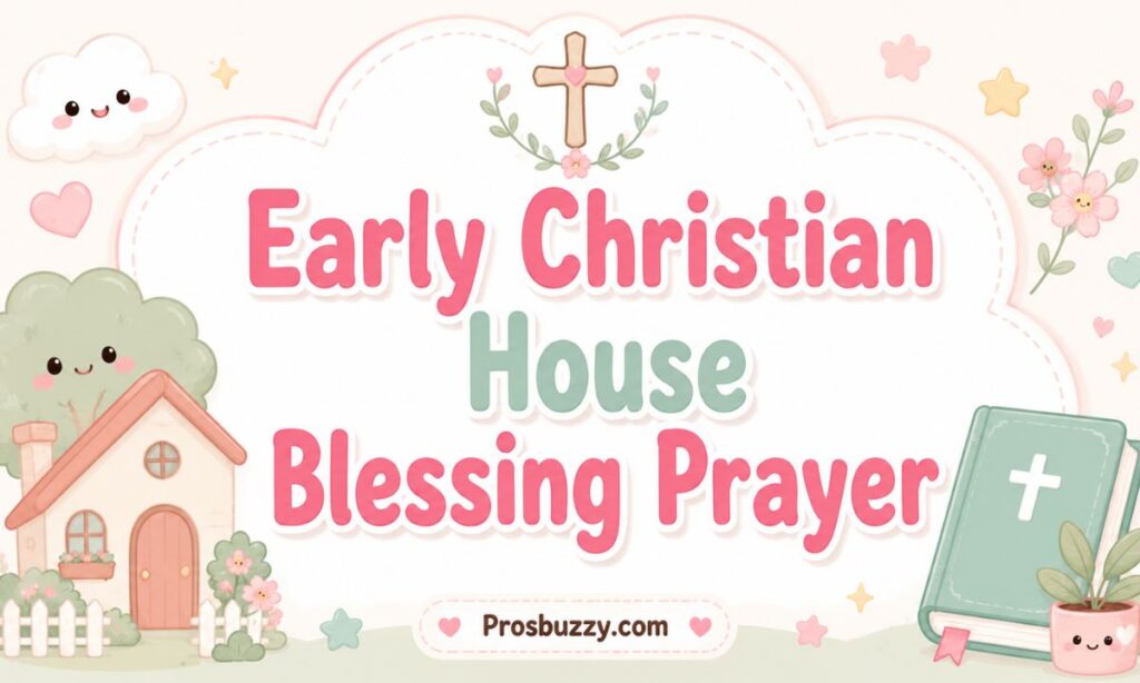 Early Christian House Blessing Prayer