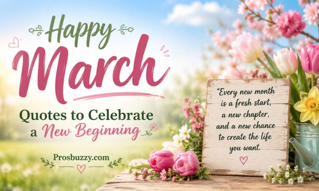 Happy March: Quotes to Celebrate a New Beginning