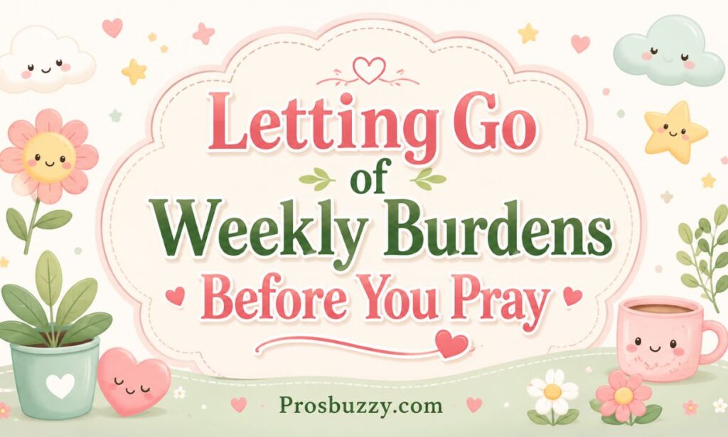 Letting Go of Weekly Burdens Before You Pray