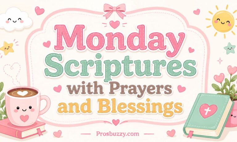 Monday Scriptures with Prayers and Blessing