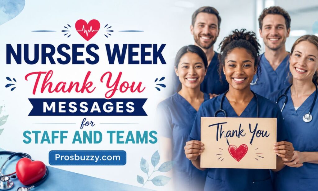 Nurses Week Thank You Messages for Staff and Teams