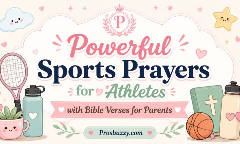 Powerful Sports Prayers