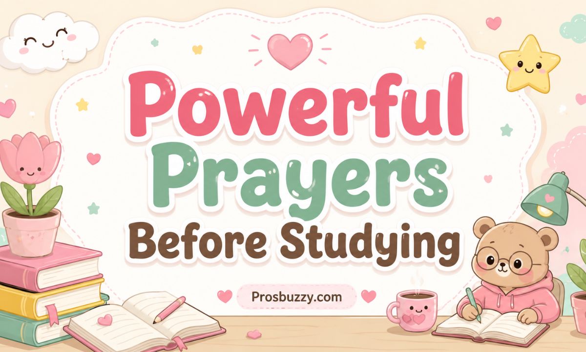 Prayers Before Studying