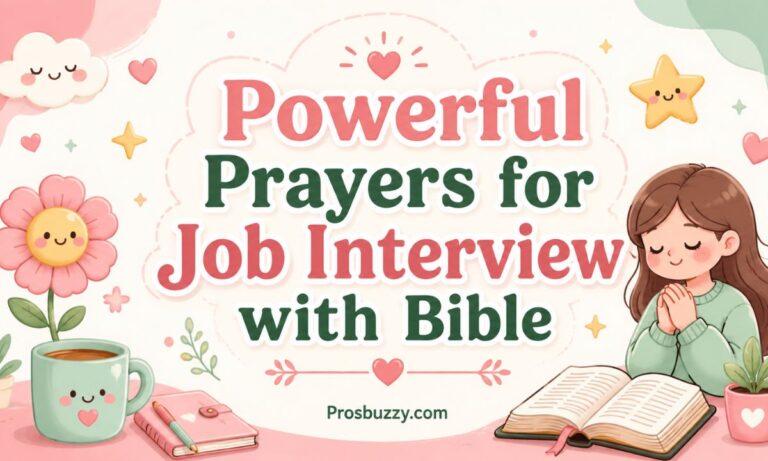 Prayers for Job Interview with Bible