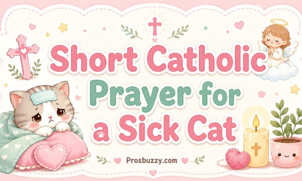 Short Catholic Prayers for Sick cat