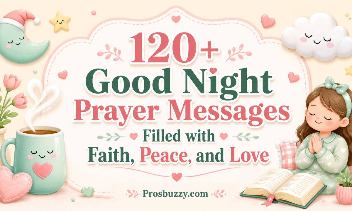 120+ Good Night Prayer Messages Filled