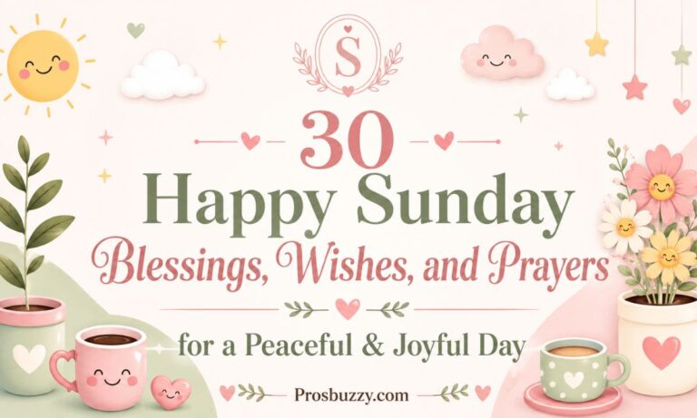 30 Happy Sunday Blessings, Wishes, and Prayers for a Peaceful & Joyful Day