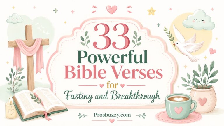 33 Powerful Bible Verses for Fasting and Breakthrough