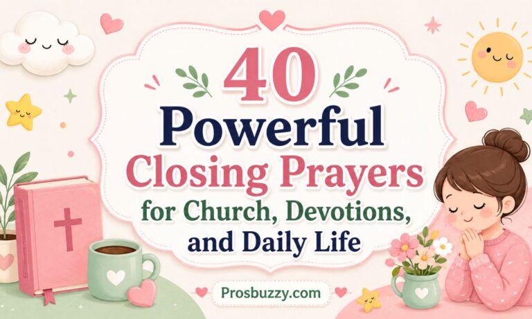 40 Powerful Closing Prayers for Church