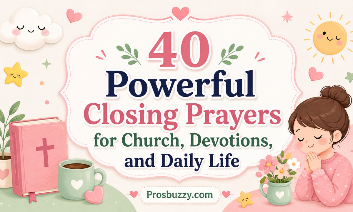 40 Powerful Closing Prayers for Church