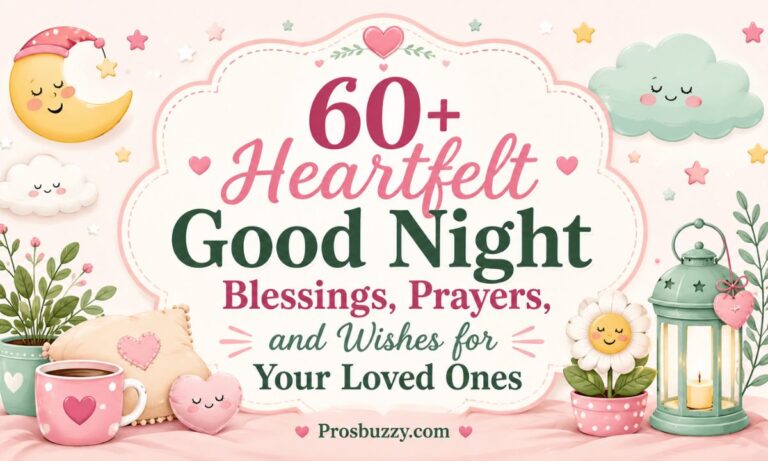 60+ Heartfelt Good Night Blessings, Prayers, and Wishes for Your Loved Ones