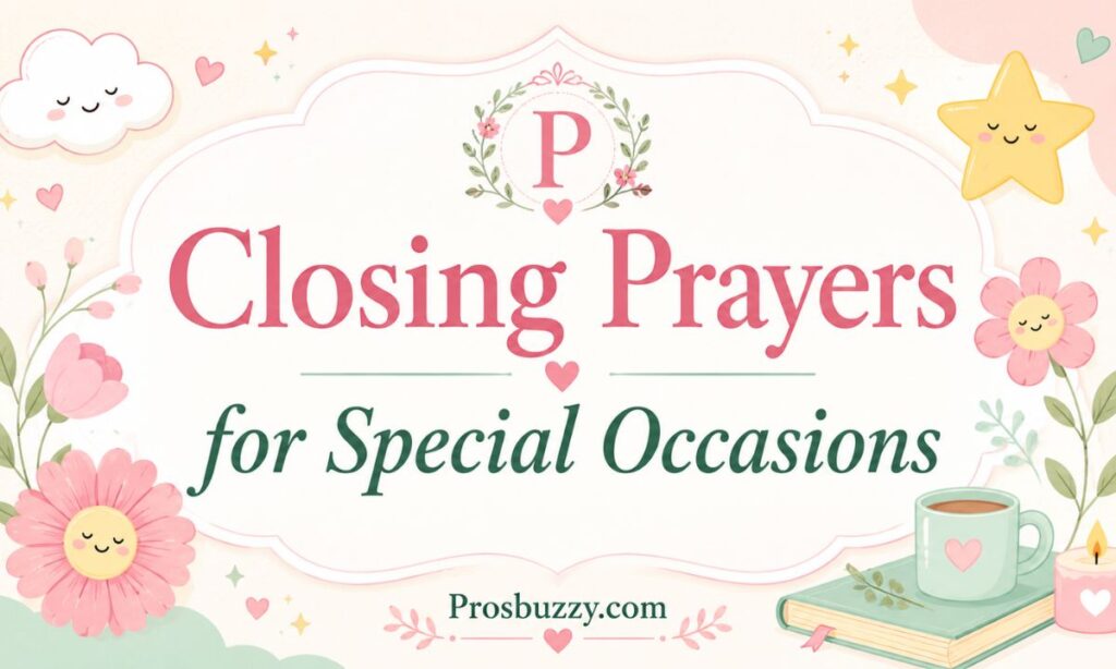 Closing Prayers for Special Occasions