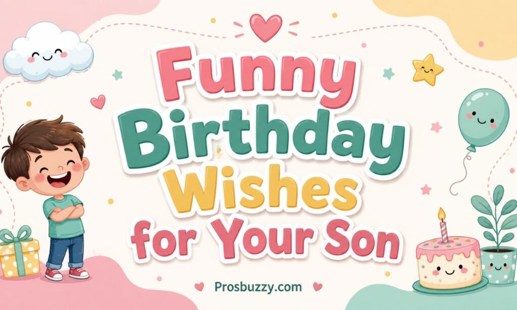 Funny Birthday Wishes for Your Son