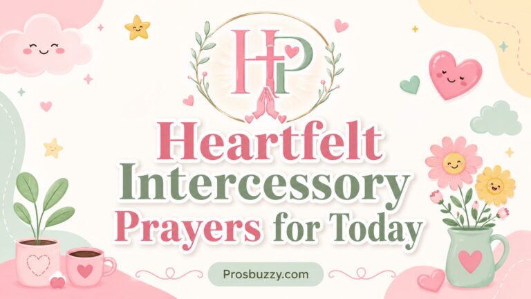 Heartfelt Intercessory Prayers for Today