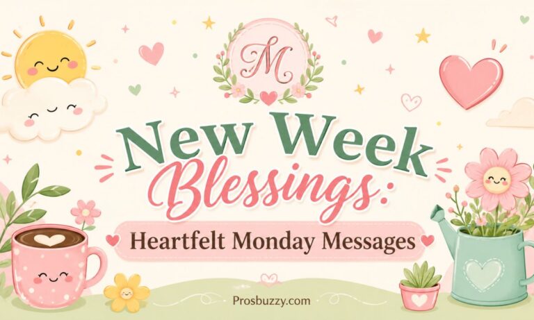 New Week Blessings
