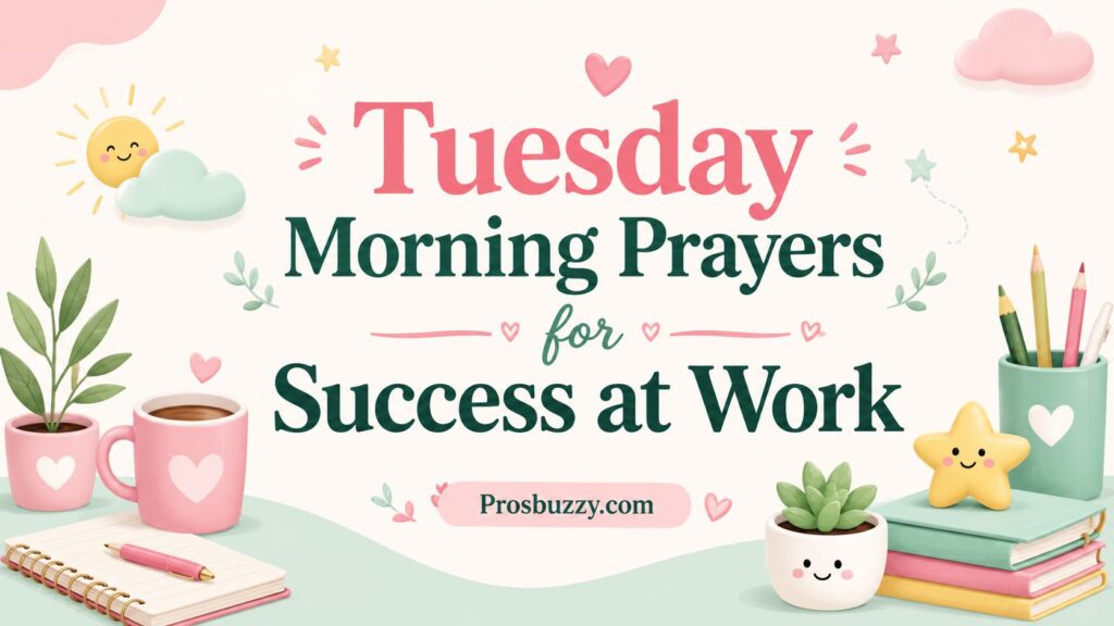 Tuesday Morning Prayers for Success at Work