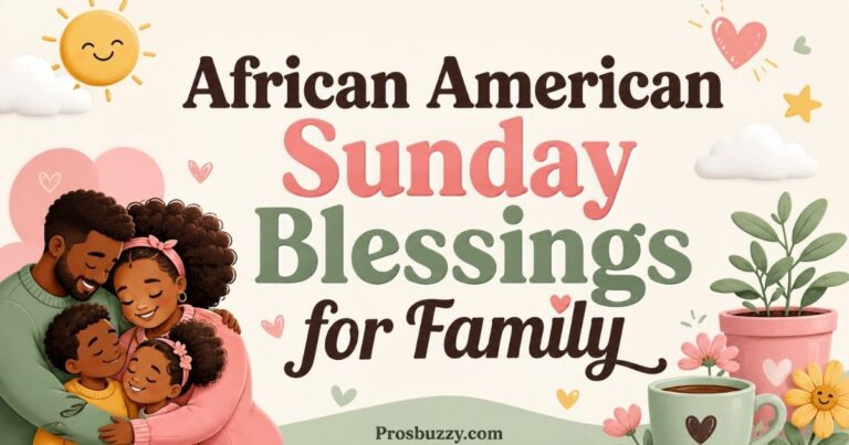 African American Sunday Blessings for Family