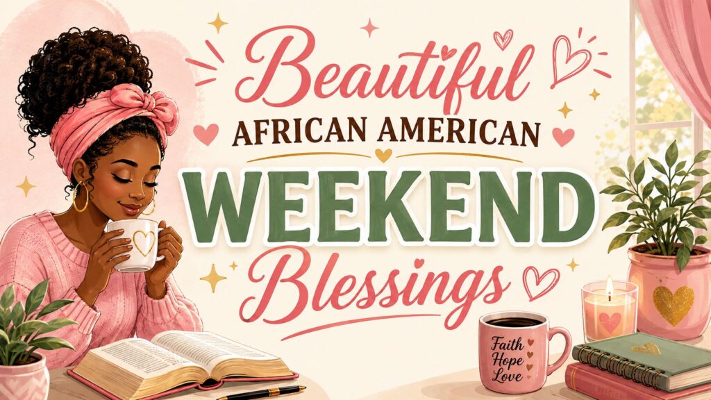 Beautiful African American Weekend Blessings