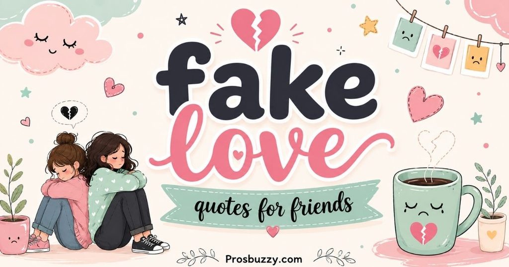Fake Love Quotes for Friends