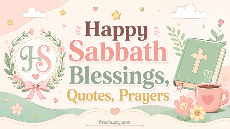 Happy Sabbath Blessings, Quotes