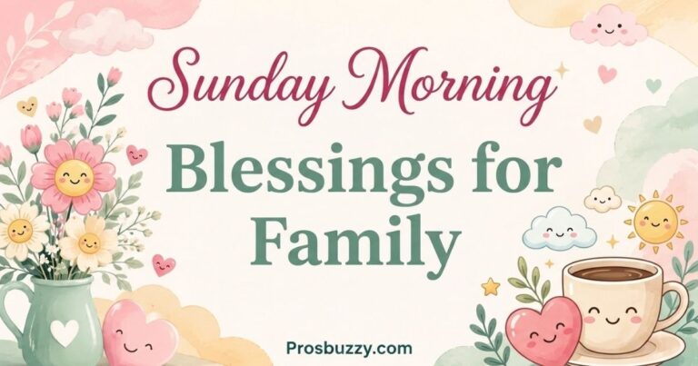 Sunday Morning Blessings for Family