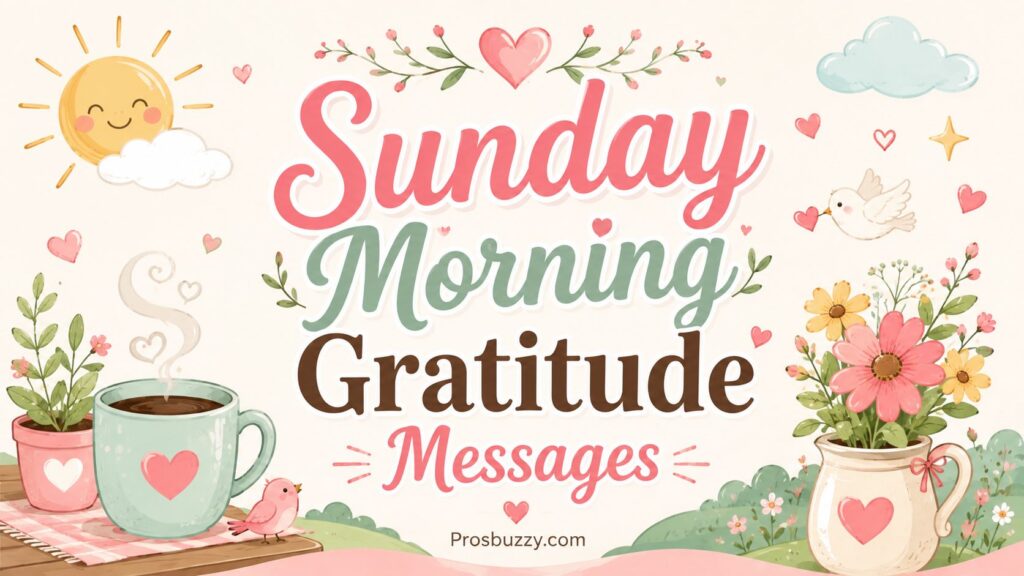 Sunday Morning Gratitude Messages