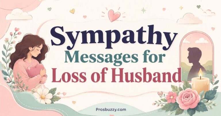 Sympathy Messages for Loss of Husband