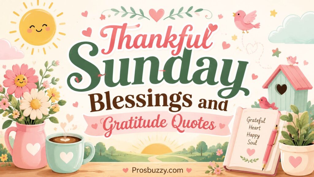 Thankful Sunday Blessings and Gratitude Quotes