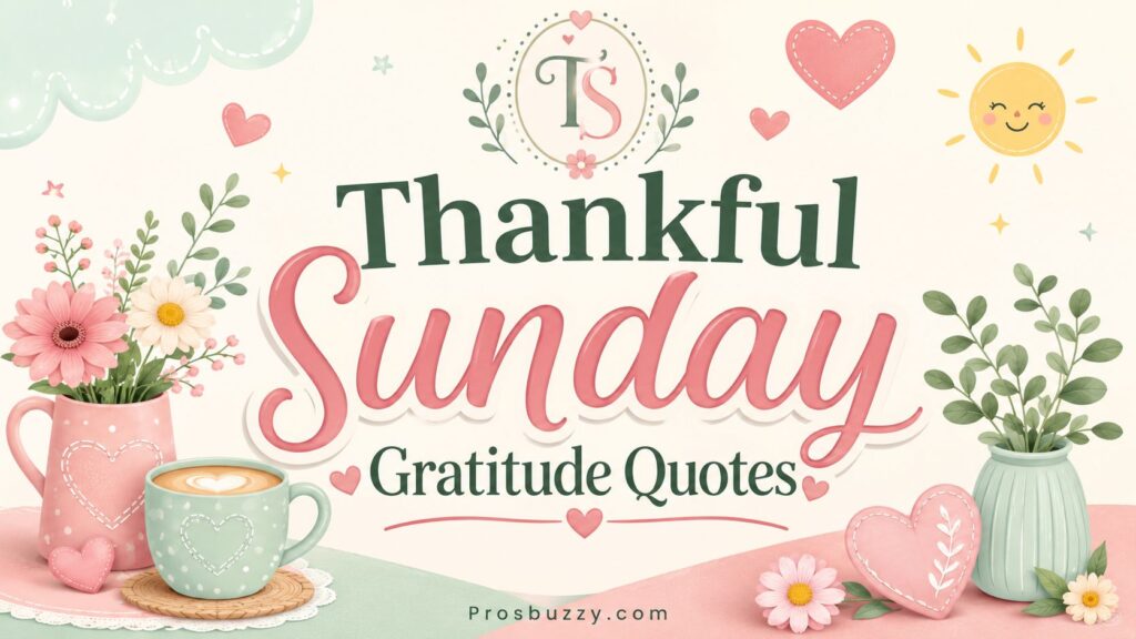 Thankful Sunday Gratitude Quotes