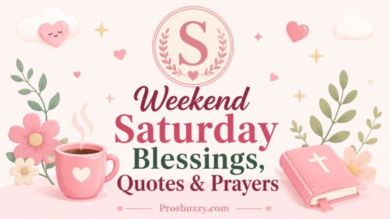 Weekend Saturday Blessings, Quotes & Prayers